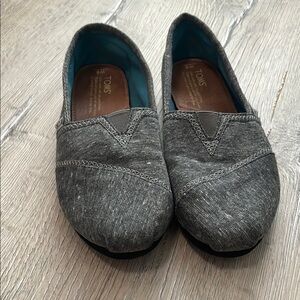 TOMS Gray Slip-On Shoes